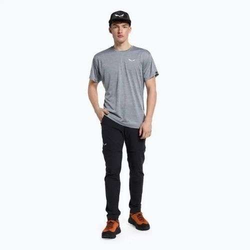 Мъжка тениска Salewa Puez Melange Dry grey 00-0000026537