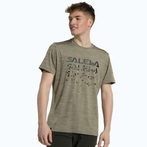 Salewa мъжка риза за трекинг Puez Hybrid 2 Dry brown 00-0000027397