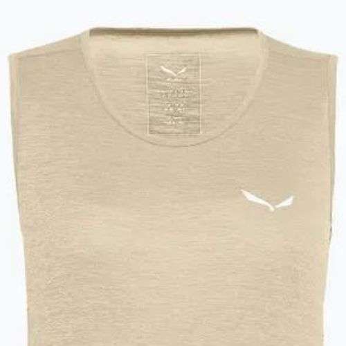 Дамска тениска за трекинг Salewa Puez Graphic Dry Tank beige 00-0000027482
