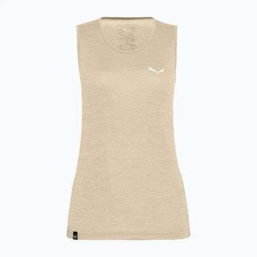 Дамска тениска за трекинг Salewa Puez Graphic Dry Tank beige 00-0000027482