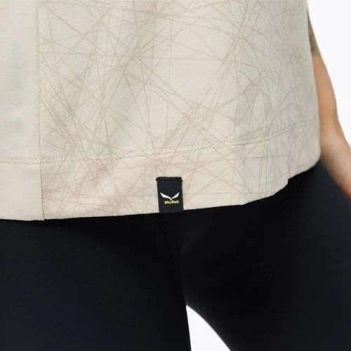 Salewa Lavaredo Hemp Print дамска тениска за трекинг beige 00-0000028023