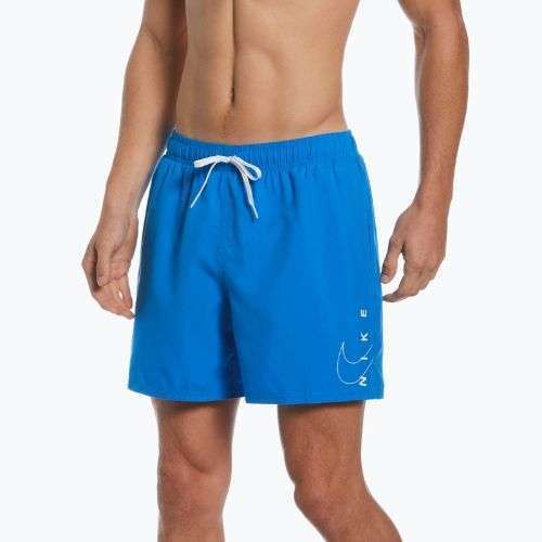 Мъжки къси панталони за плуване Nike Swoosh Break 5" Volley, сини NESSC601-458