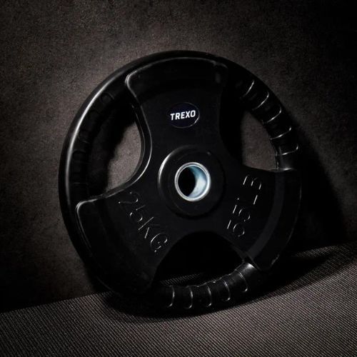 Гумирана чугунена тежест XTREXO черен RW25 25 kg