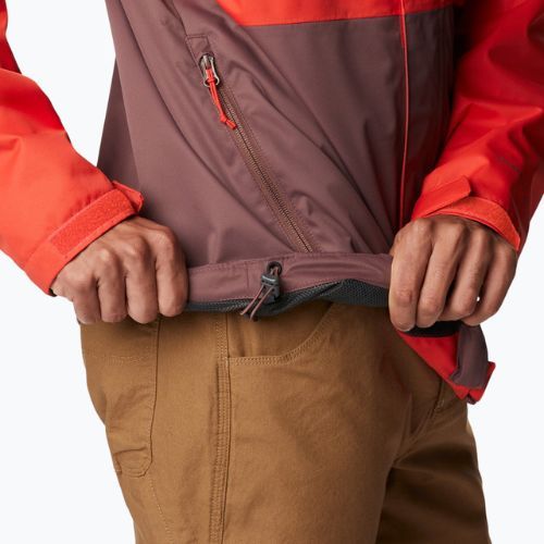 Мъжко дъждобранно яке Columbia Hikebound червено 1988621839