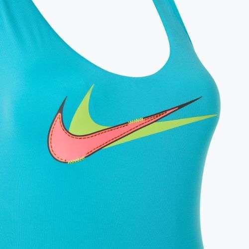 Дамски бански костюм от една част Nike Multi Logo Crossback dusty cactus