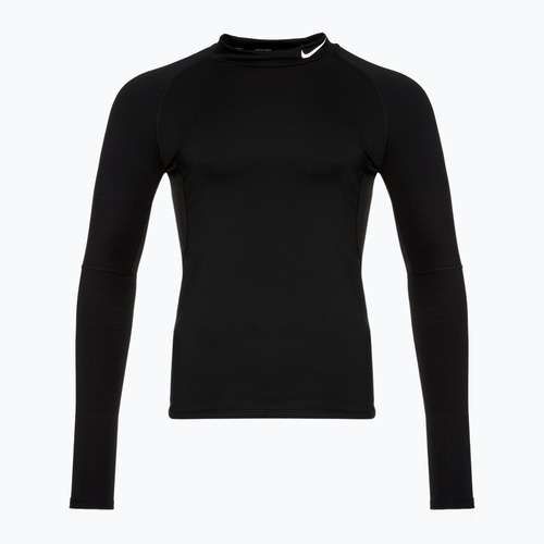 Мъжка блуза с дълъг ръкав за тренировка Nike Pro Dri-Fit Warm black/white