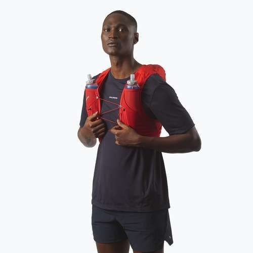 Жилетка за бягане Salomon ADV SKIN 12 Set flame scarlet/haude red