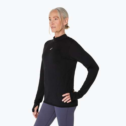 Дамски ASICS Road Winter Seamless performance черен тичане с дълъг ръкав