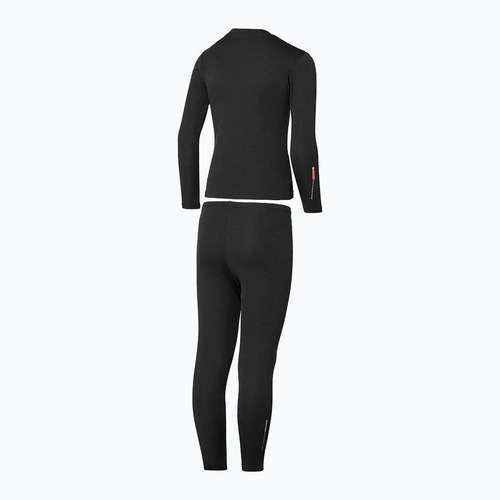 Детски комплект термобельо Mizuno Mid Top&Bottom black