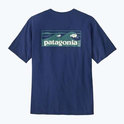 Мъжка тениска Patagonia Boardshort Logo Pocket Responsibili clement blue