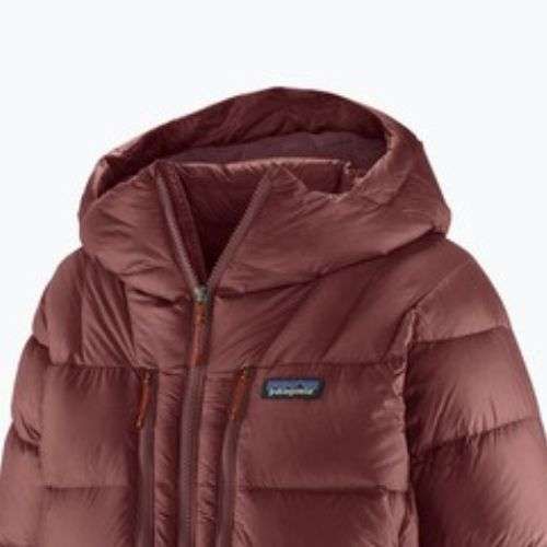 Дамско пухено яке Patagonia Fitz Roy Down Hoody dark ruby w / sizzle red