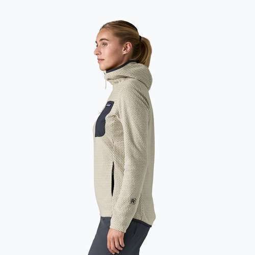 Дамски суитшърт Patagonia R1 Air Full-Zip Hoody wool white
