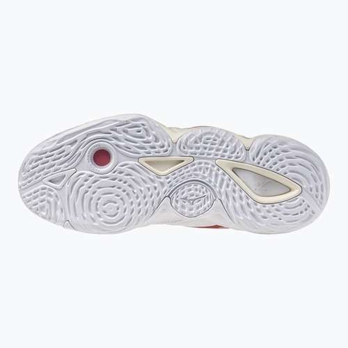 Дамски обувки за волейбол Mizuno Wave Momentum Elite Mid white/rose elegance/lava falls