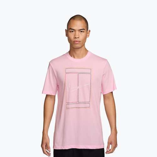 Мъжка тениска Nike Court Heritage pink foam