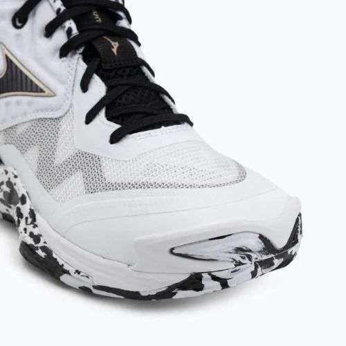 Обувки за волейбол Mizuno Wave Momentum Elite Mid white/black/ge gold