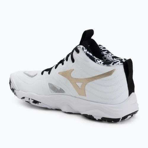 Обувки за волейбол Mizuno Wave Momentum Elite Mid white/black/ge gold