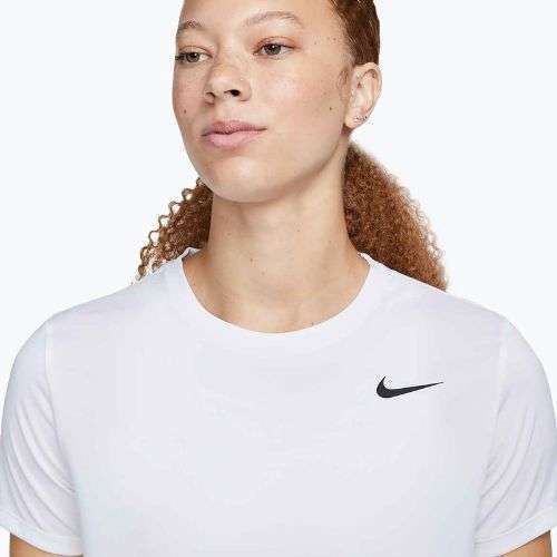 Дамска тениска за тренировка Nike Dri-Fit white/ black