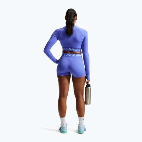 Дамски шорти Nike Pro Mid-Rise Biker 3" sapphire/white