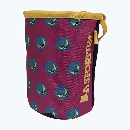 Торбичка за магнезий La Sportiva Granite Climbing On The Moon fucsia/giallo