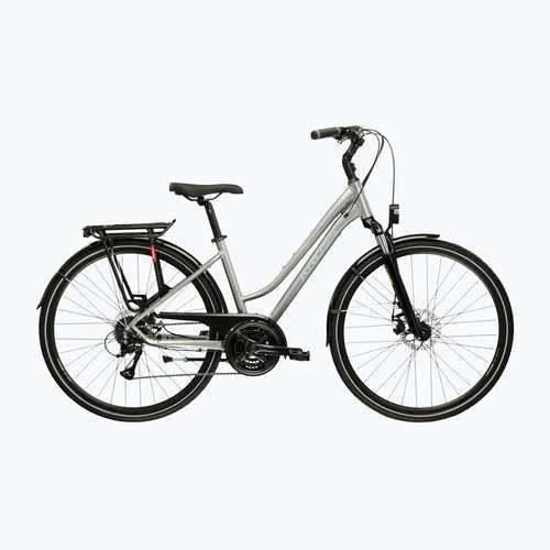 Дамски трекинг велосипед KROSS Trans 3.0 silver/grey/gloss