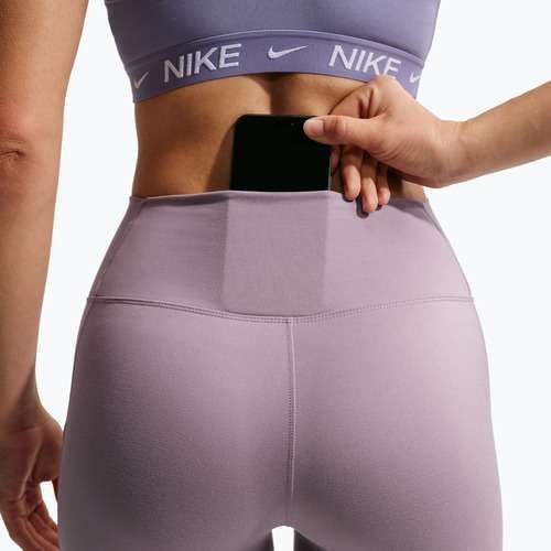 Дамски клин за тренировка Nike One High-Waisted 7/8 light violet ore/white