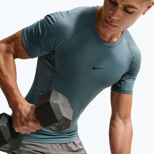 Мъжка тренировъчна тениска Nike Pro Dri-Fit Tight Fitness mineral slate/black