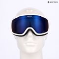 Дамски предпазни скиорски очила Giro Moxie white & grey chute/ amber pink/ yellow 7