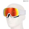 Скиорска маска UVEX Victorious S FM white matt/mirror orange 10