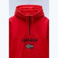Мъжки суитчър Napapijri Burgee Half Zip Hooded 2.0 red goji 7