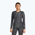 Дамска блуза с дълъг ръкав Icebreaker Merino 260 Tech Vertex Crewe Delta Lines AOP black/snow/j