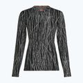Дамска блуза с дълъг ръкав Icebreaker Merino 260 Tech Vertex Crewe Delta Lines AOP black/snow/j 7
