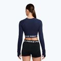 Дамски топ с дълъг ръкав за тренировка Nike Pro 365 Dri-Fit midnight navy/white 2