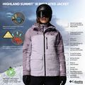 Дамско скиорско яке Columbia Highland Summit III Insulated lavender pearl/shale purple 13