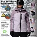 Дамско скиорско яке Columbia Highland Summit III Insulated lavender pearl/shale purple 14