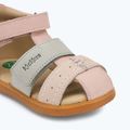 Детски сандали Kickers Kick Bazar в светло розово/цветно 7