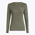 Дамска блуза с дълъг ръкав Salewa Puez Melange Dry faded green melange