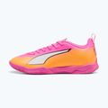 Детски футболни обувки PUMA Ultra 6 Play It Jr poison pink/puma wht/sun stream/bright aqua/puma blk 9