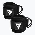 Ремъци с куки за глезена RDX Gym Ankle Pro A4 black WAN-A4B-P