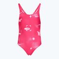 Детски цял бански костюм Nike Hydrastrong Fastback rush pink