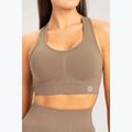 Дамски тренировъчен сутиен Gym Glamour push up бежов 320 3