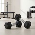 Гумиран дъмбел XTREXO Hex HXD25 2.5 kg 3