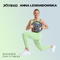 Гумирана чугунена тежест XTREXO черен RW10 10 kg 2
