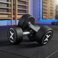 Дъмбел с гумено покритие XTREXO Pro 16 kg  black 3