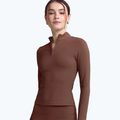 Дамски анцуг с дълъг ръкав JOYINME Motion LS 1/4 Zip chestnut