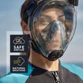 Цялолицева маска за шнорхелинг Cressi Komodo Full Face blue/black 12