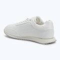 Calvin Klein Women's Shoes HW0HW02574 Runner Lace Up Mono Pu Triple Bright White 3
