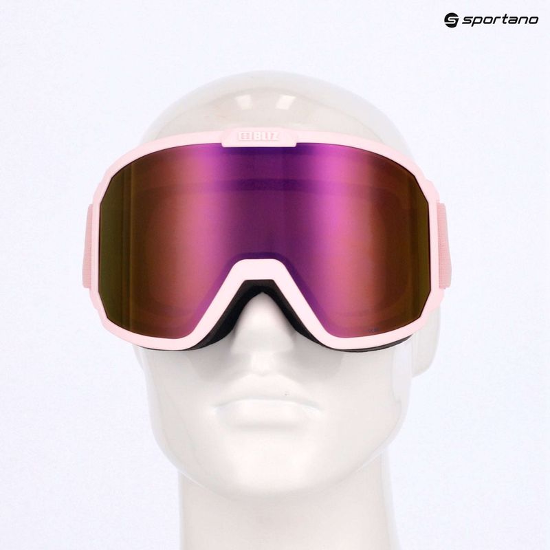 Скиорски очила Bliz Rave matt powder pink/brown pink multi 8