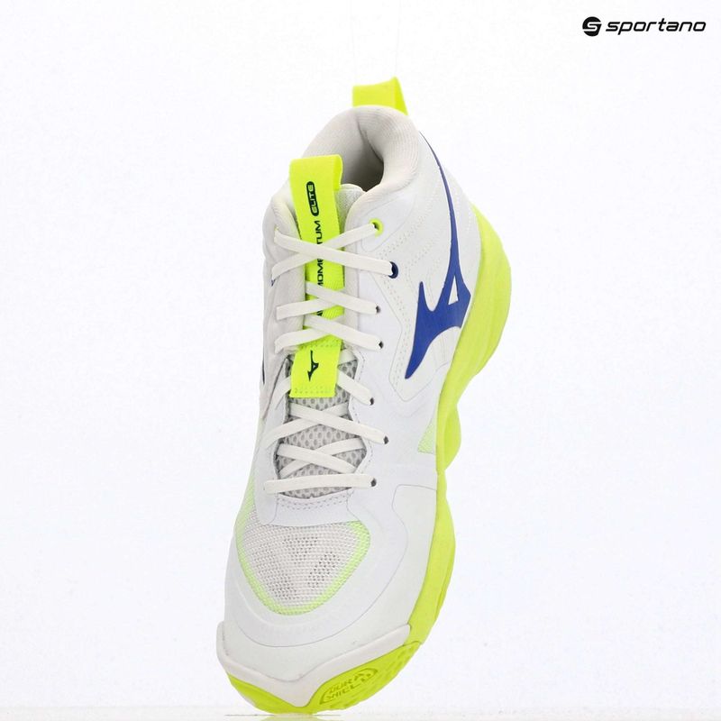 Обувки за волейбол Mizuno Wave Momentum Elite Mid white/lightning yellow/dazzling blue 9