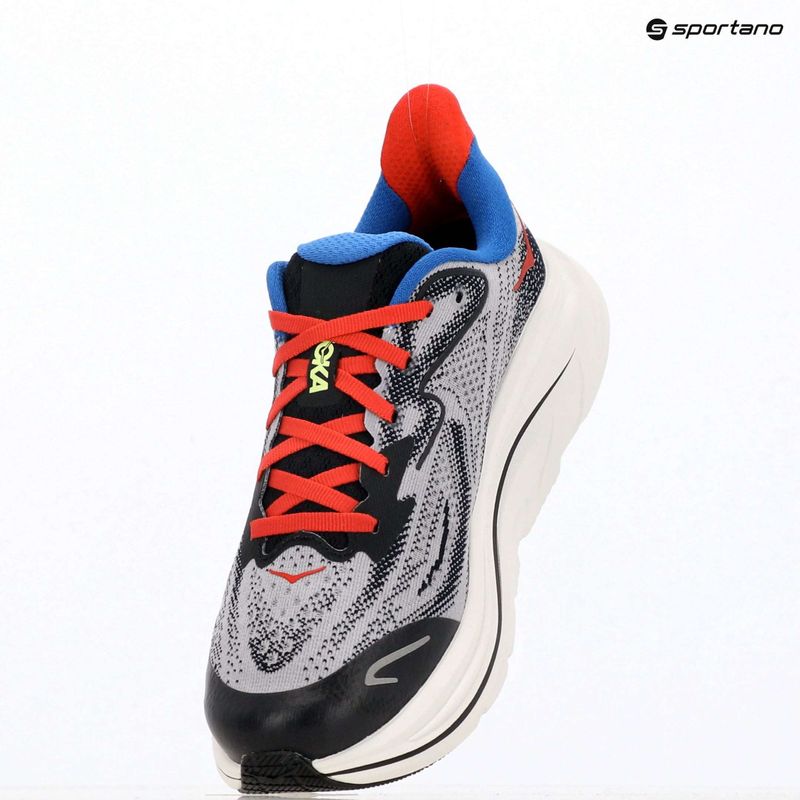 Детски обувки за бягане HOKA Clifton 10 foggy grey/black 10