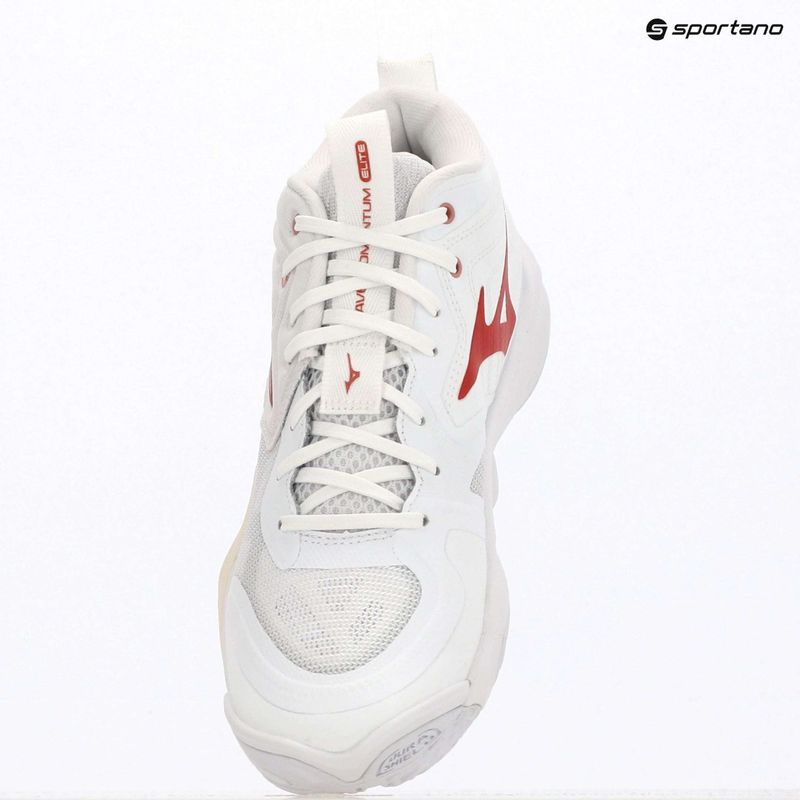 Дамски обувки за волейбол Mizuno Wave Momentum Elite Mid white/rose elegance/lava falls 4
